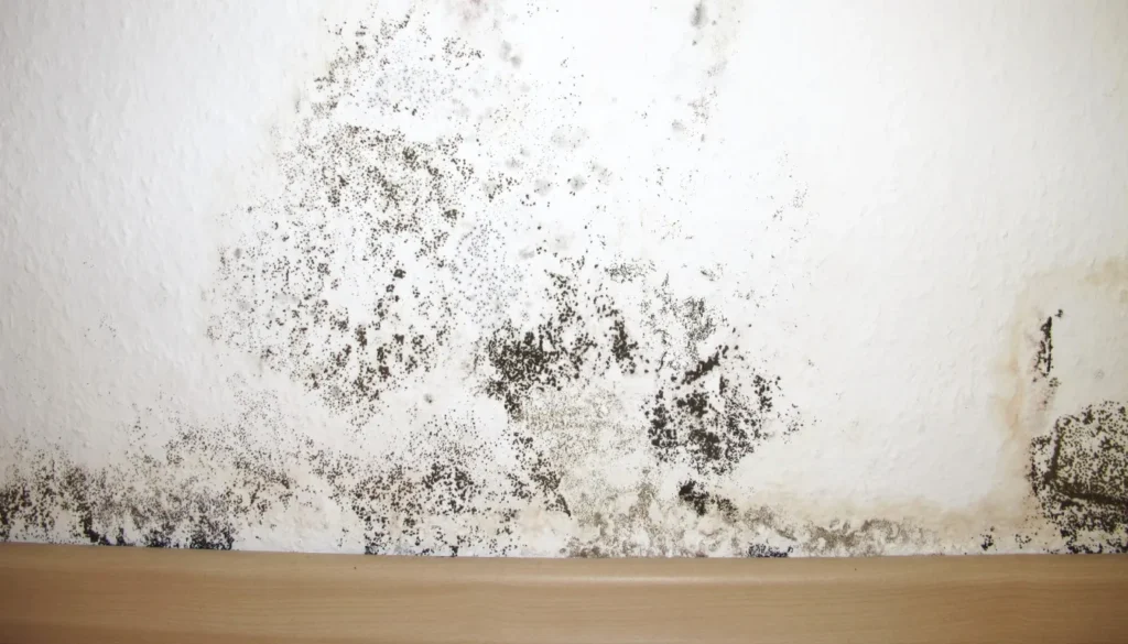 black mold in wall