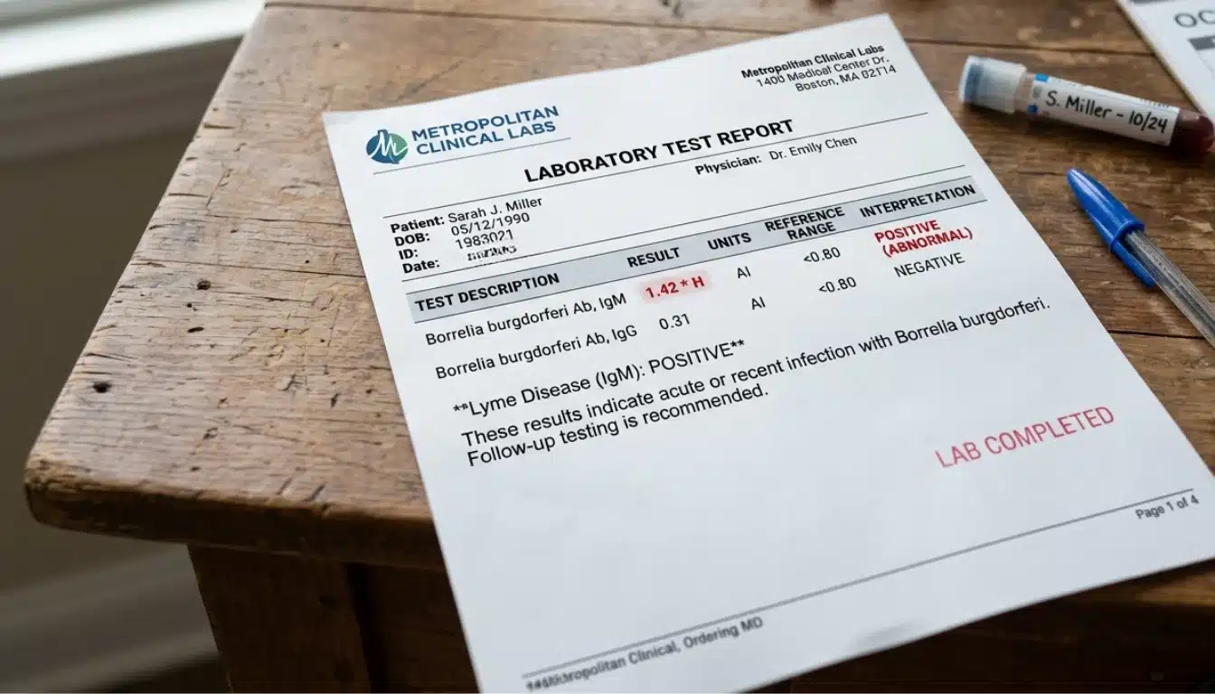 what does a positive IgM Lyme test mean