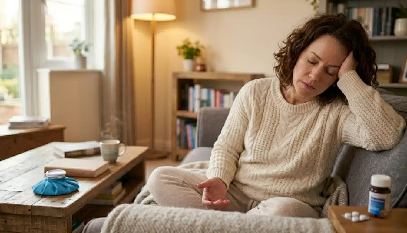 woman experiencing extreme fatigue due to mold