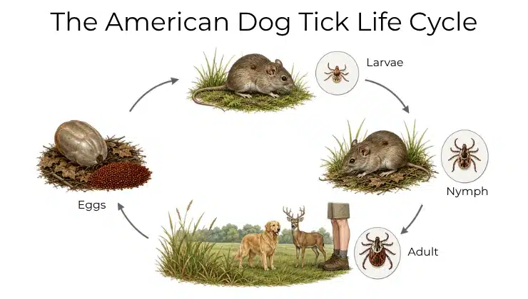 American dog tick life cycle