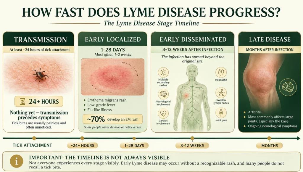 how fast does Lyme disease progress
